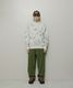 BAL �Х� JACQUARD COTTON CREWNECK SWEATER