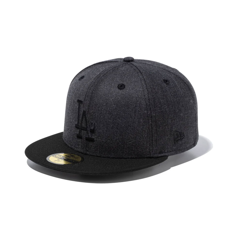 NEW ERA ˥塼 59FIFTY Heather Pack Los Angeles Dodgers Heather Black/Black Visor