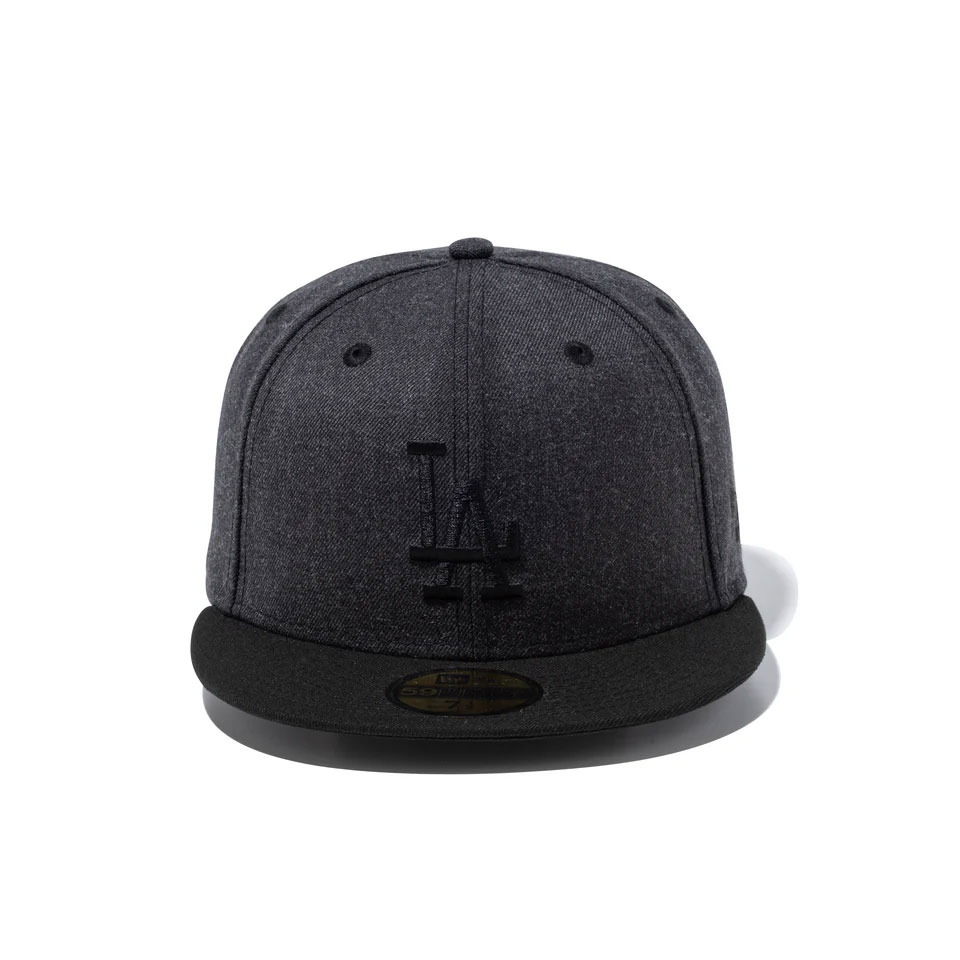 NEW ERA ˥塼 59FIFTY Heather Pack Los Angeles Dodgers Heather Black/Black Visor