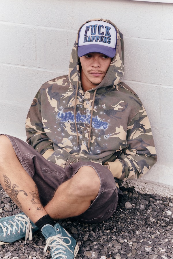 WOKE EDGE �����������å� Diamond Logo Zip Hoodie
