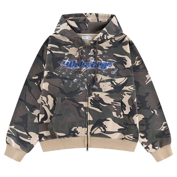 WOKE EDGE �����������å� Diamond Logo Zip Hoodie