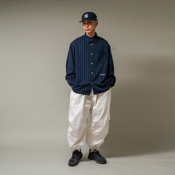 APPLEBUM åץХ Stripe Oversize L/S Shirt