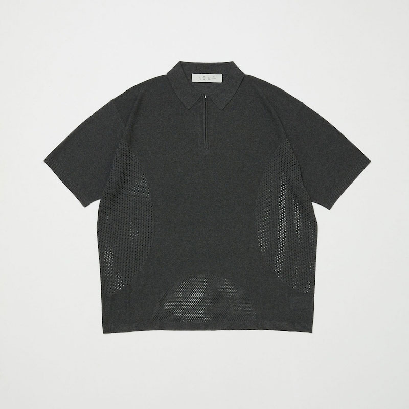 BAL �Х� VENTILATION MESH KNIT ZIP POLO