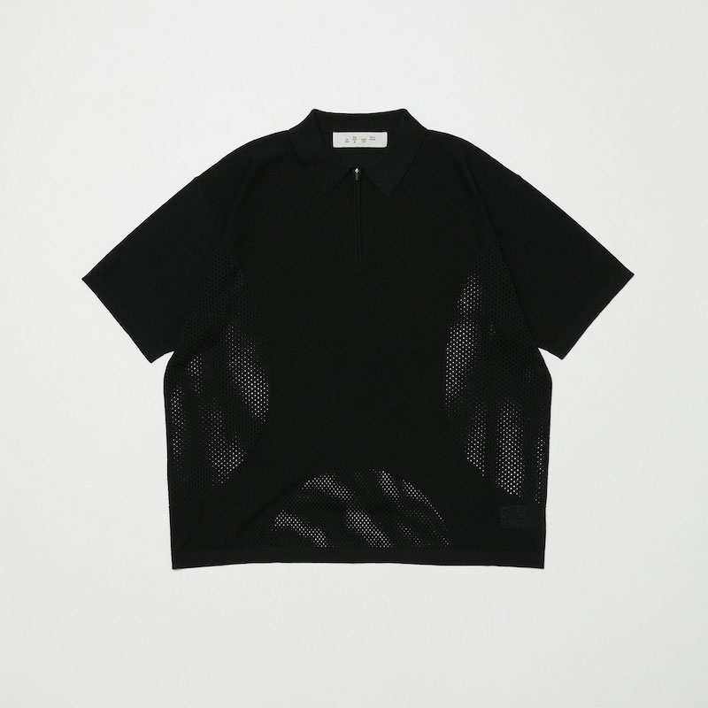 BAL �Х� VENTILATION MESH KNIT ZIP POLO