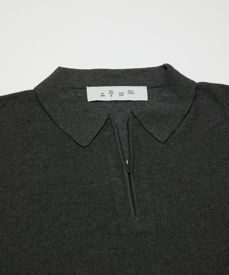 BAL �Х� VENTILATION MESH KNIT ZIP POLO