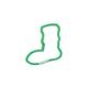 WHIMSY �����ॸ�� Socks Logo Carabiner