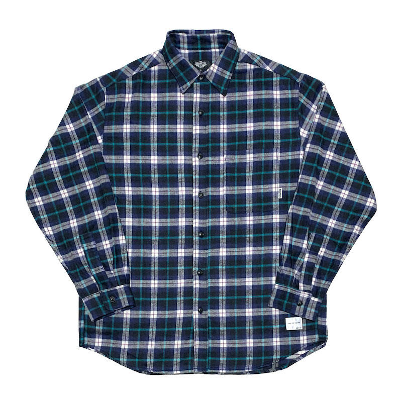 WHATZIS ��åȥ��� L/S PLAID SHIRT