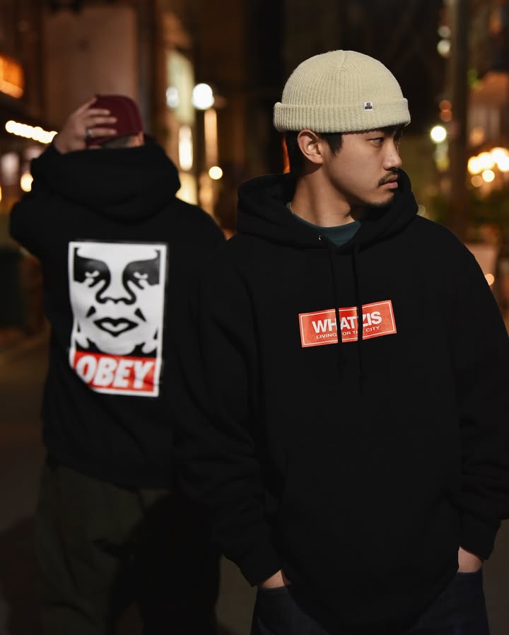 OBEY ���٥� OBEY �� WHATZIS Hooded Sweat (WHATZIS 25TH ANNIVERSARY)
