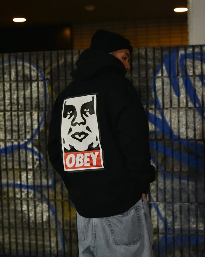 OBEY ���٥� OBEY �� WHATZIS Hooded Sweat (WHATZIS 25TH ANNIVERSARY)