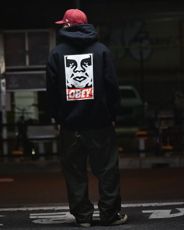 OBEY ���٥� OBEY �� WHATZIS Hooded Sweat (WHATZIS 25TH ANNIVERSARY)