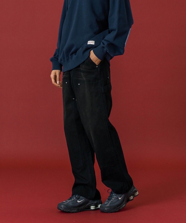 XLARGE ȥ顼 FADED DOUBLE KNEE PANTS