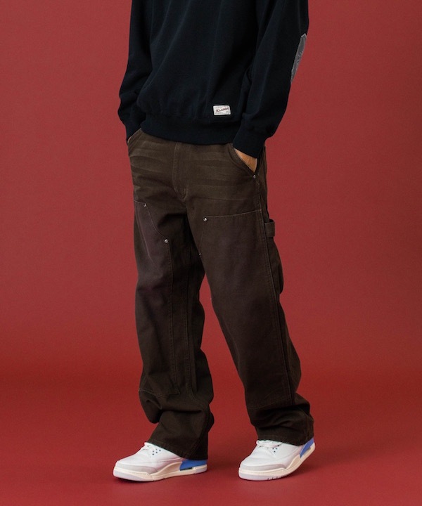 XLARGE ȥ顼 FADED DOUBLE KNEE PANTS