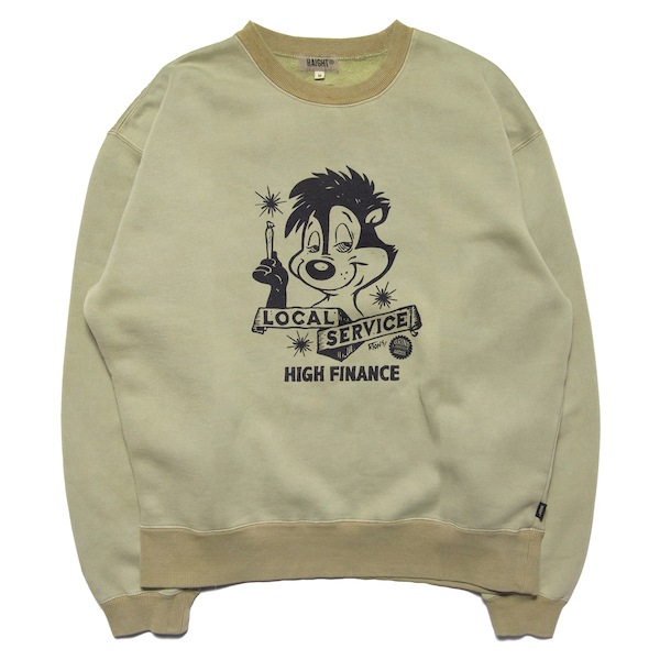 HAIGHT �إ��� "LOCAL SERVICE PIGMENT DYE SWEAT ft. GRINDLODGE"