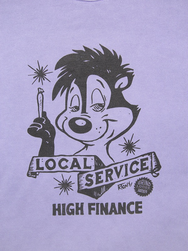 HAIGHT �إ��� "LOCAL SERVICE PIGMENT DYE SWEAT ft. GRINDLODGE"