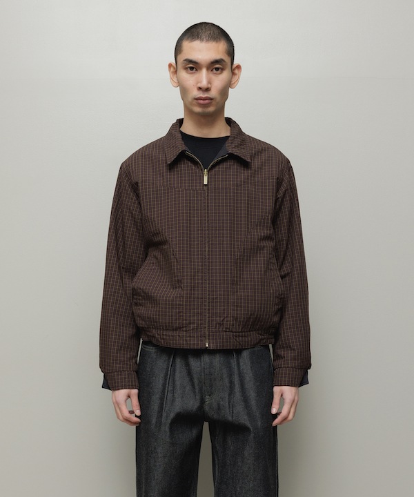 BAL �Х� CORDUROY & CHECKED REVERSIBLE BLOUSON