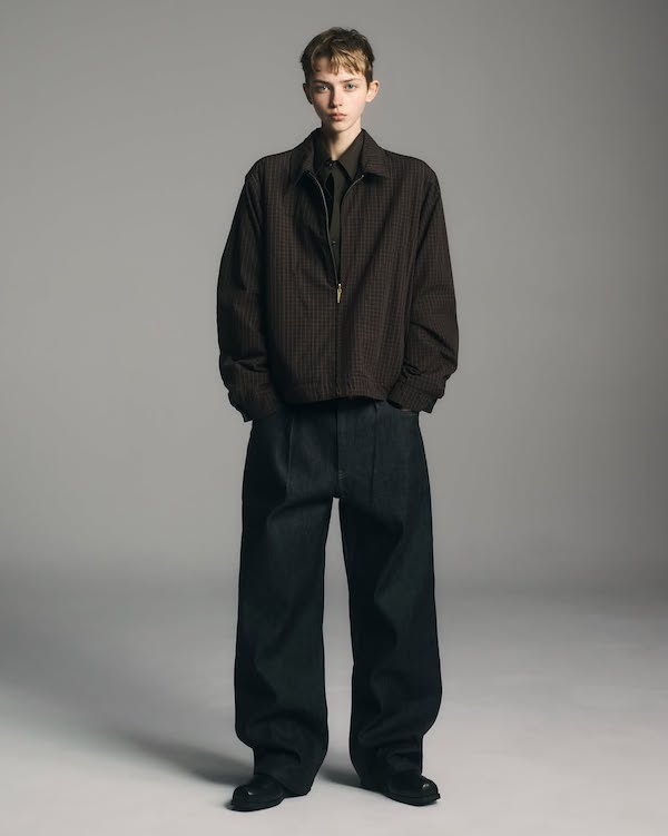 BAL �Х� CORDUROY & CHECKED REVERSIBLE BLOUSON