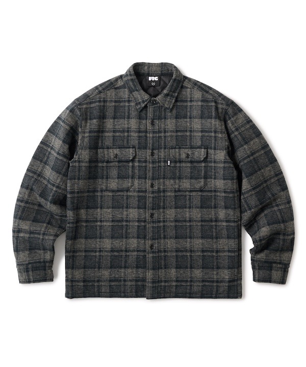 FTC եƥ QUILTED LINED PLAID NEL SHIRT