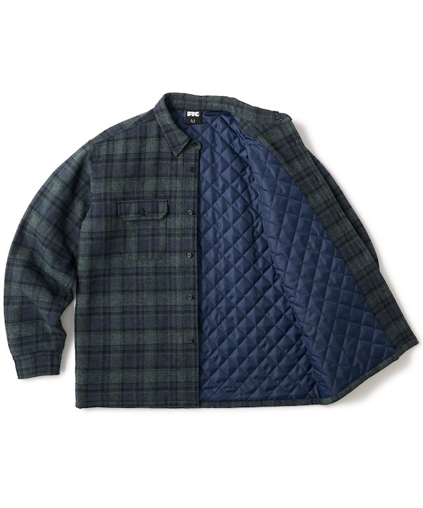 FTC եƥ QUILTED LINED PLAID NEL SHIRT
