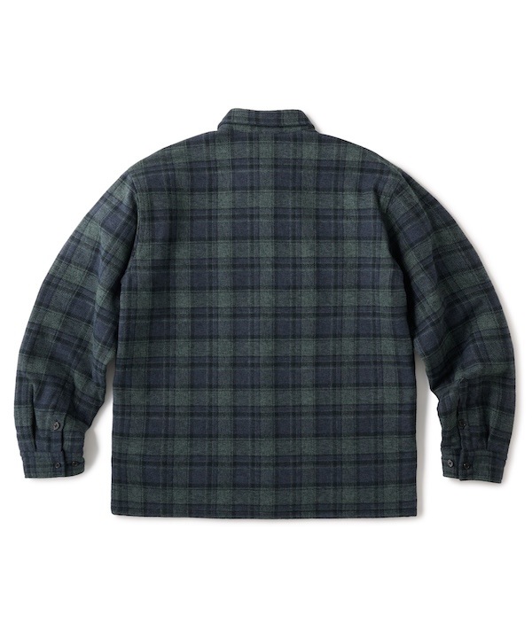 FTC եƥ QUILTED LINED PLAID NEL SHIRT