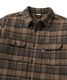 FTC եƥ QUILTED LINED PLAID NEL SHIRT