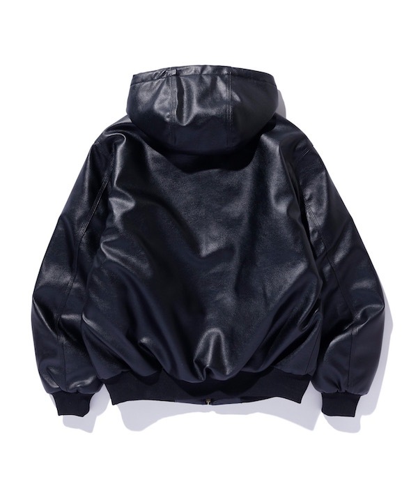 XLARGE �������ȥ�顼�� FAUX LEATHER HOODED WORK JACKET