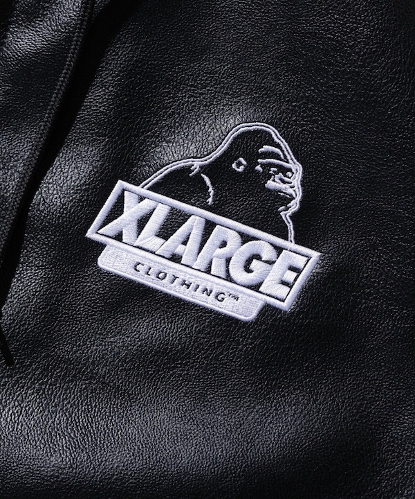 XLARGE �������ȥ�顼�� FAUX LEATHER HOODED WORK JACKET
