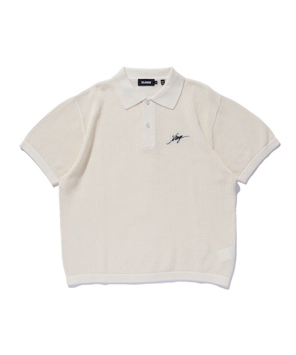 XLARGE �������ȥ�顼�� MESH KNIT POLO SHIRT