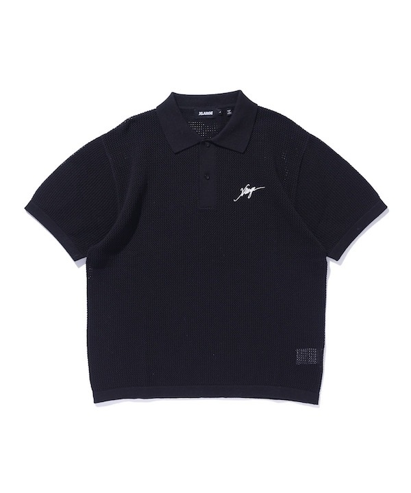 XLARGE �������ȥ�顼�� MESH KNIT POLO SHIRT