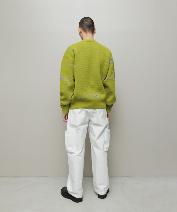 BAL �Х� JACQUARD PATTERN CREWNECK SWEATER