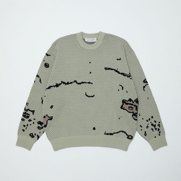 BAL �Х� JACQUARD PATTERN CREWNECK SWEATER