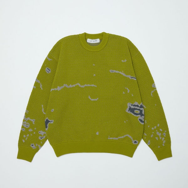 BAL �Х� JACQUARD PATTERN CREWNECK SWEATER