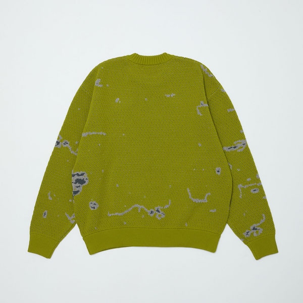 BAL �Х� JACQUARD PATTERN CREWNECK SWEATER