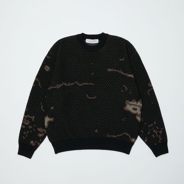 BAL �Х� JACQUARD PATTERN CREWNECK SWEATER