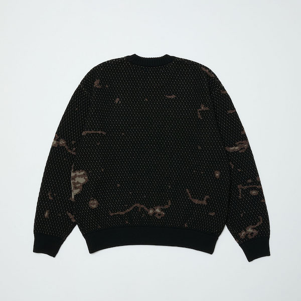 BAL �Х� JACQUARD PATTERN CREWNECK SWEATER