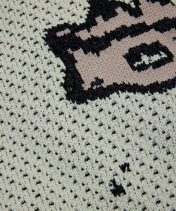 BAL �Х� JACQUARD PATTERN CREWNECK SWEATER