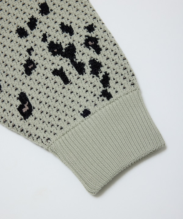 BAL �Х� JACQUARD PATTERN CREWNECK SWEATER