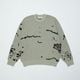 BAL �Х� JACQUARD PATTERN CREWNECK SWEATER