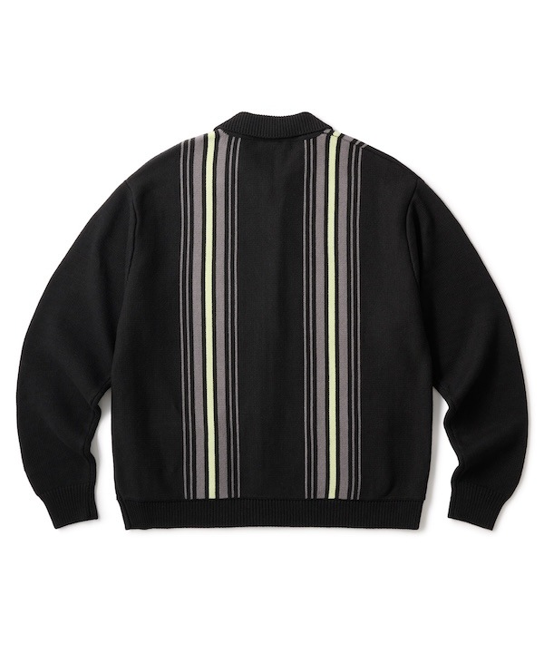 FTC եƥ STRIPE ZIP UP KNIT CARDIGAN
