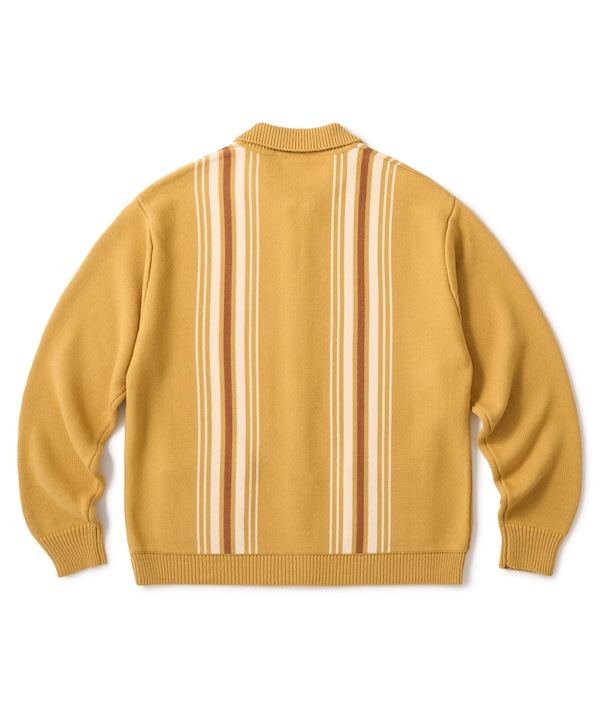 FTC եƥ STRIPE ZIP UP KNIT CARDIGAN