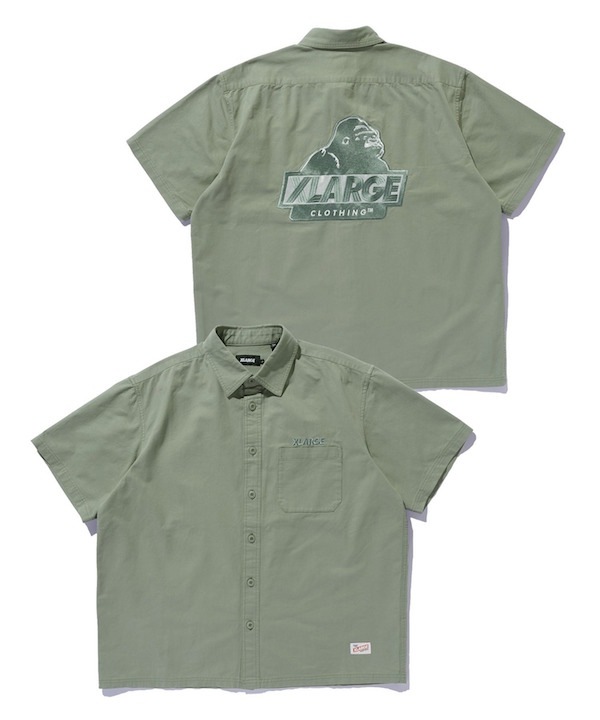 XLARGE �������ȥ�顼�� SLANTED OG S/S WORK SHIRT