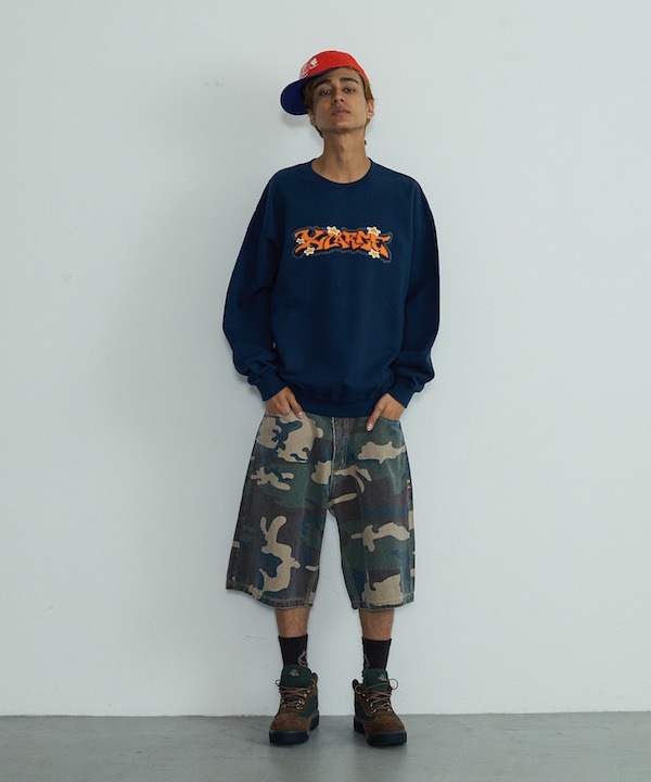 XLARGE �������ȥ�顼�� WASHED SHORT PANTS