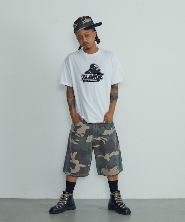 XLARGE �������ȥ�顼�� WASHED SHORT PANTS