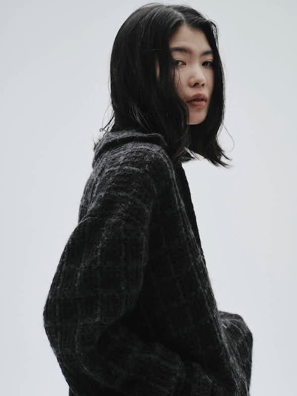 Diaspora skateboards �ǥ������ݥ� Tweed Knit Jacket