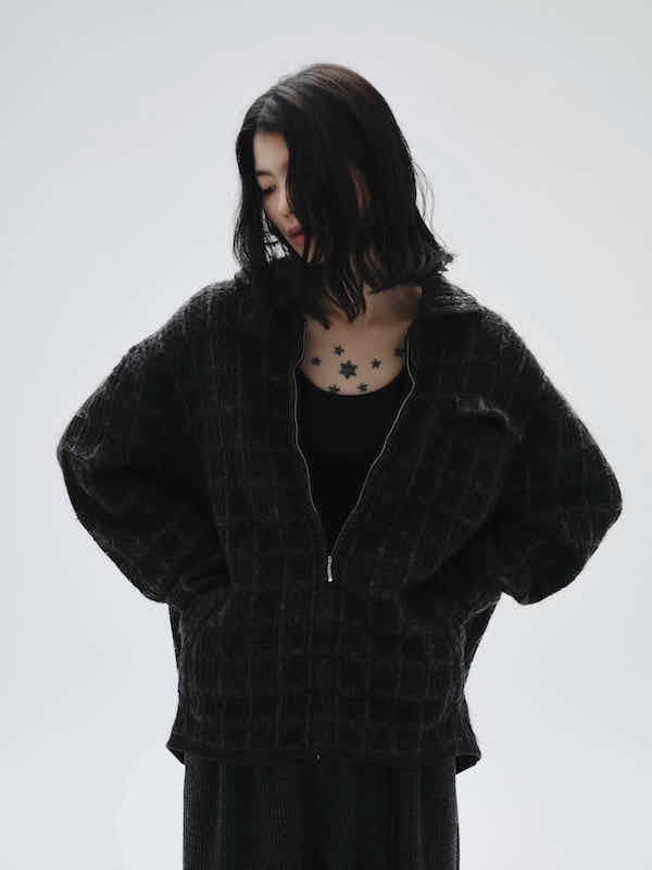 Diaspora skateboards �ǥ������ݥ� Tweed Knit Jacket