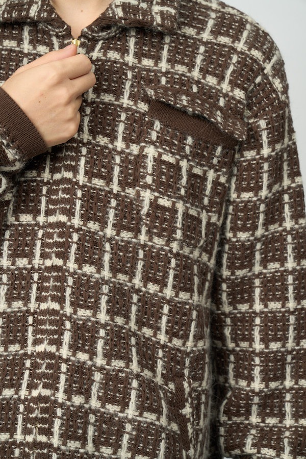 Diaspora skateboards �ǥ������ݥ� Tweed Knit Jacket