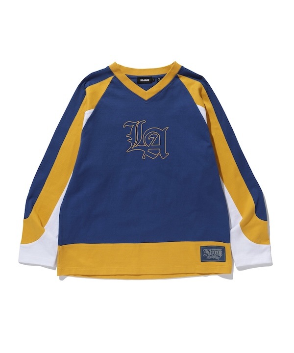 XLARGE �������ȥ�顼�� LA FOOTBALL L/S SHIRT