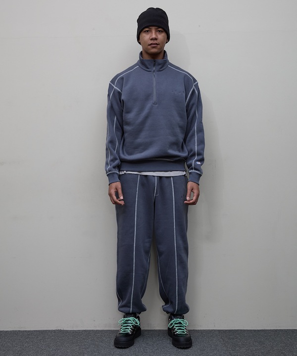 BAL Х BAL / RUSSELL ATHLETIC HEAVY COTTON HALF ZIP