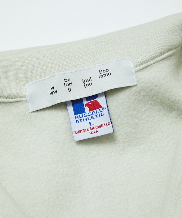 BAL Х BAL / RUSSELL ATHLETIC HEAVY COTTON HALF ZIP
