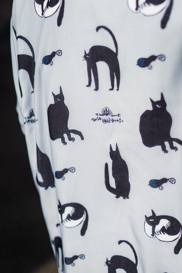 HAIGHT �إ��� KB CATS OPEN COLLAR SHIRT