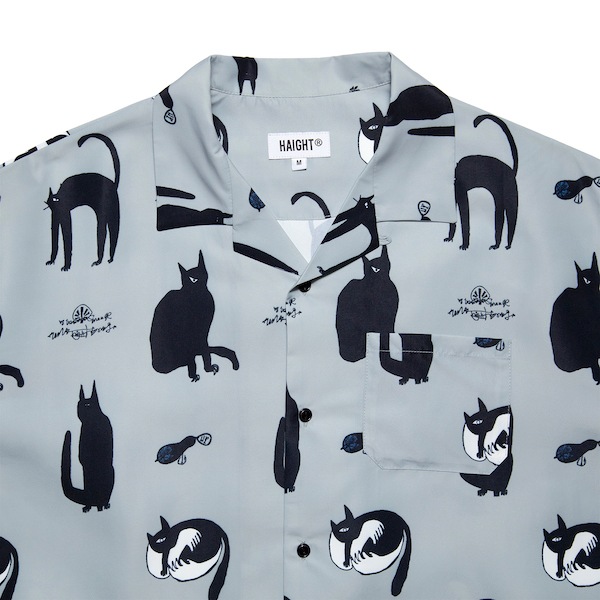 HAIGHT �إ��� KB CATS OPEN COLLAR SHIRT